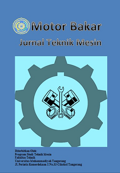 Motor Bakar : Jurnal Teknik Mesin Vol. 2 No. 1 Mei 2018