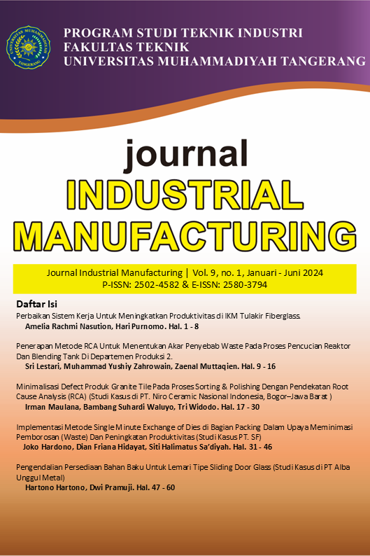 Vol. 9, no. 1, Januari 2024 - Juni 2024